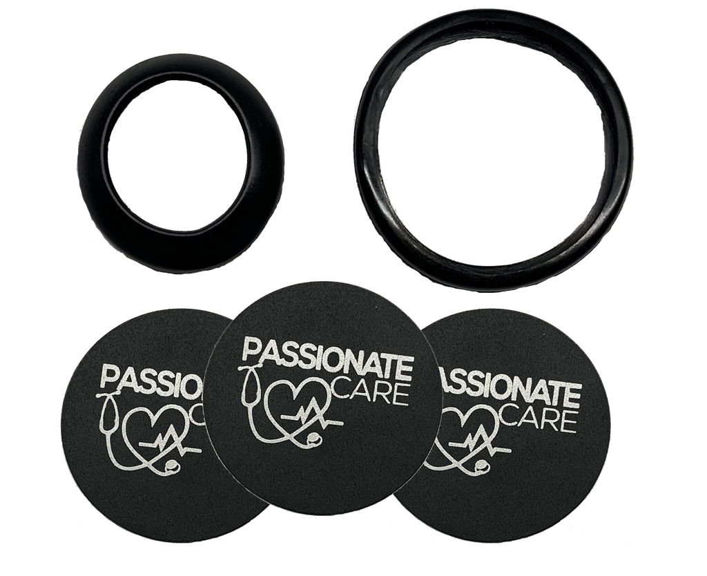 Complete Tune up kit.  Extra Diaphragms plus top and bottom rings for Premium Passionate Care Stethoscope -Replacement Parts